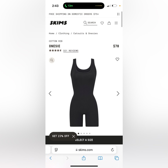 SKIMS onesie - Picture 3 of 6